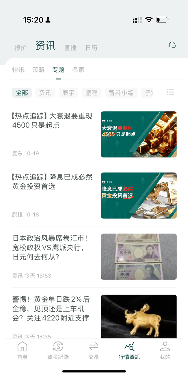 百利好APP图表页